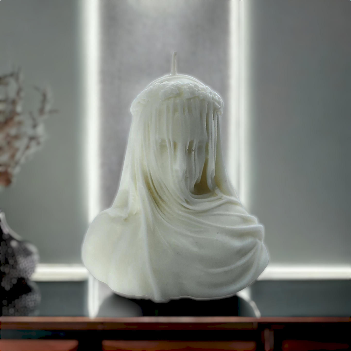 Veiled Lady Pillar Candle